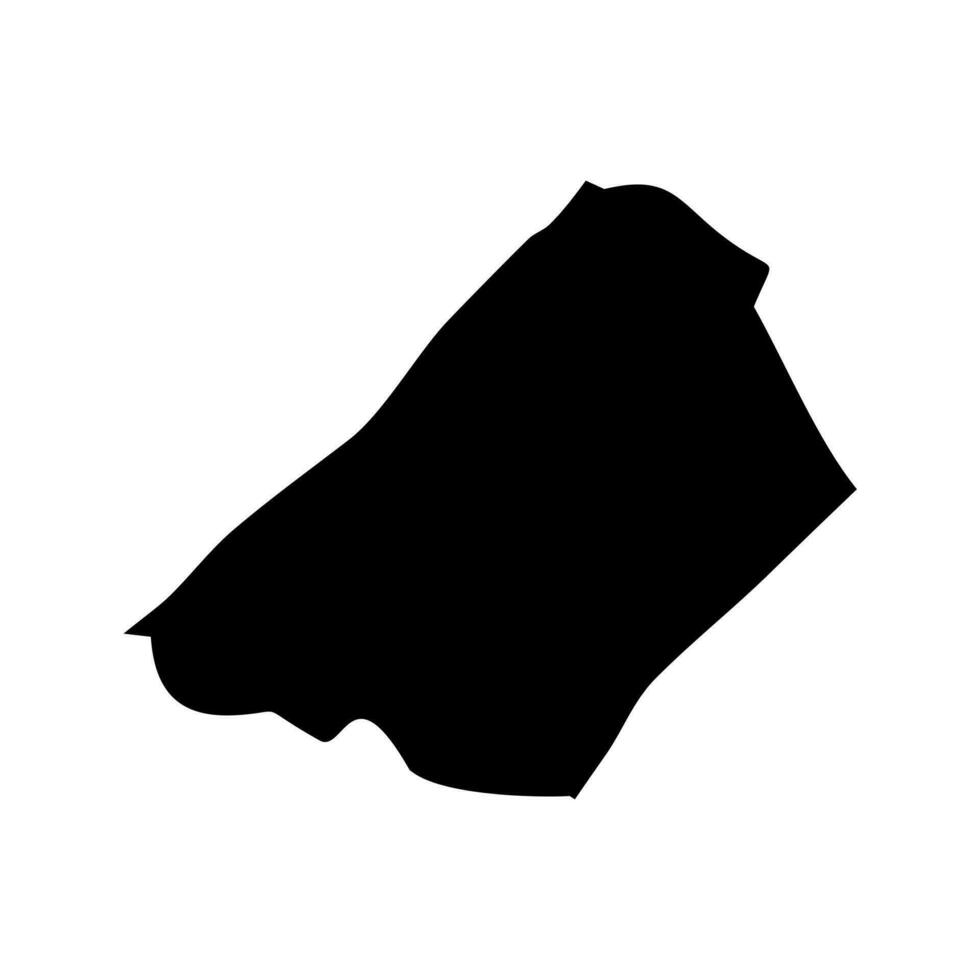 Deir al Balah Governorate map, administrative division of Palestine. Vector illustration.