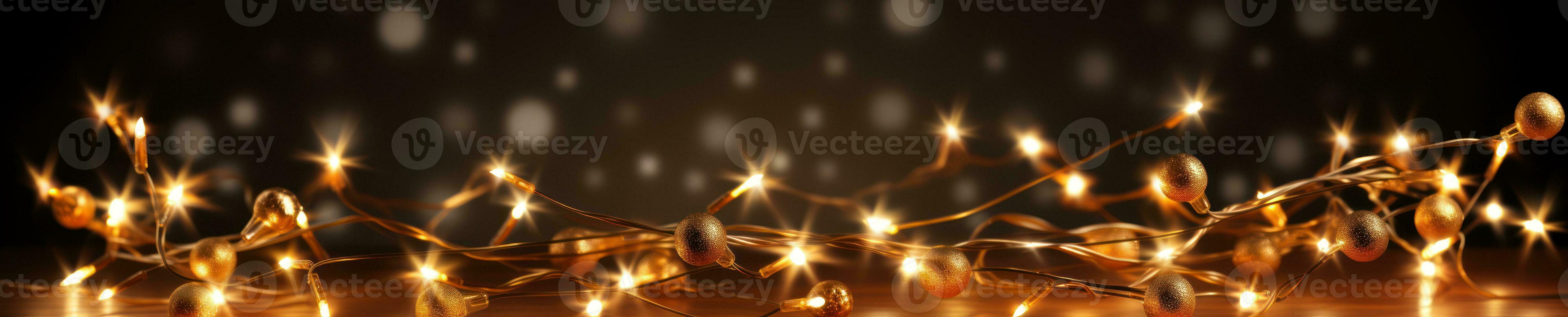 christmas baubles in the snow, holiday balls hanging, christmas background, ai generative photo