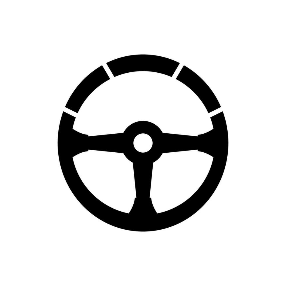 steering wheel icon design vector template