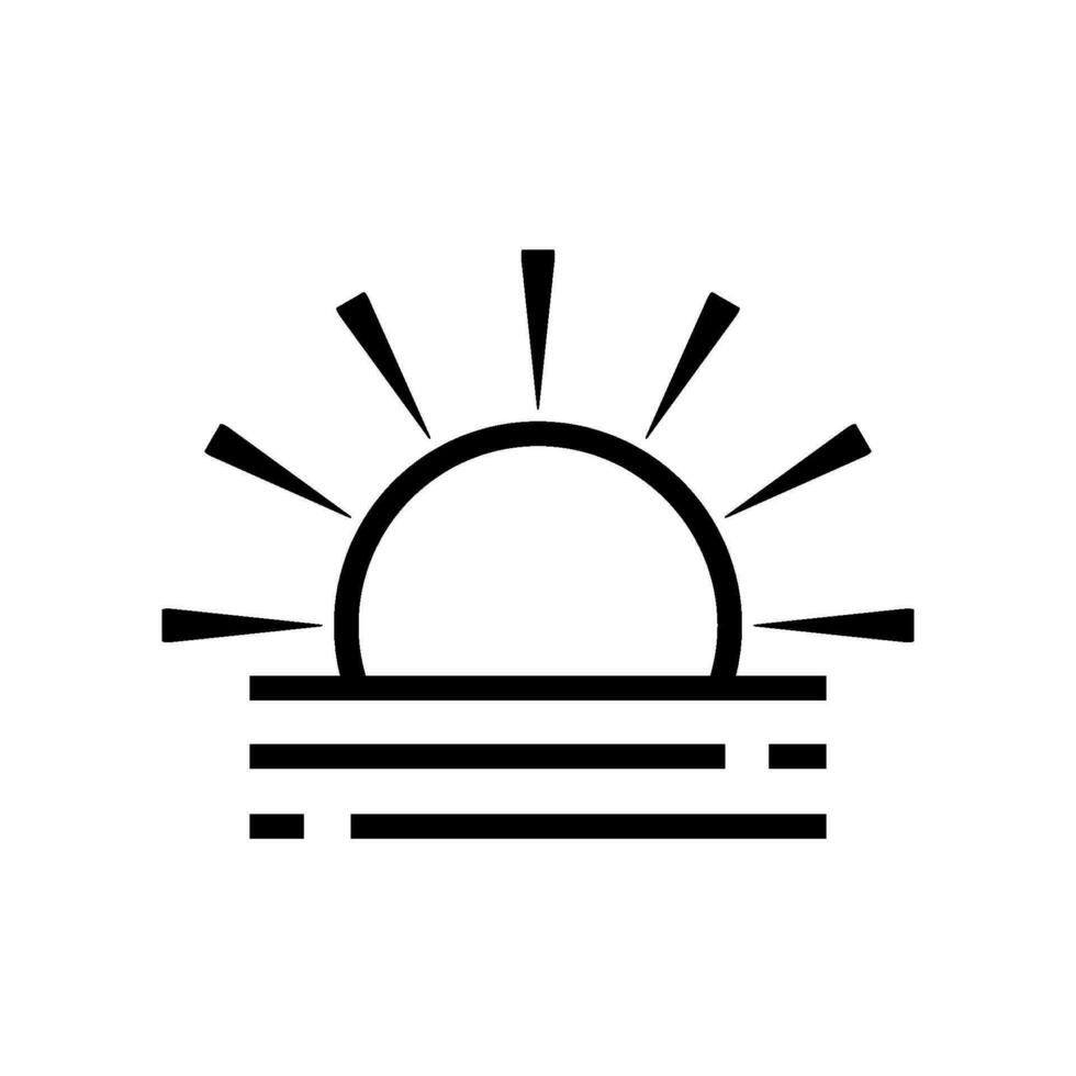 sunrise icon design vector template