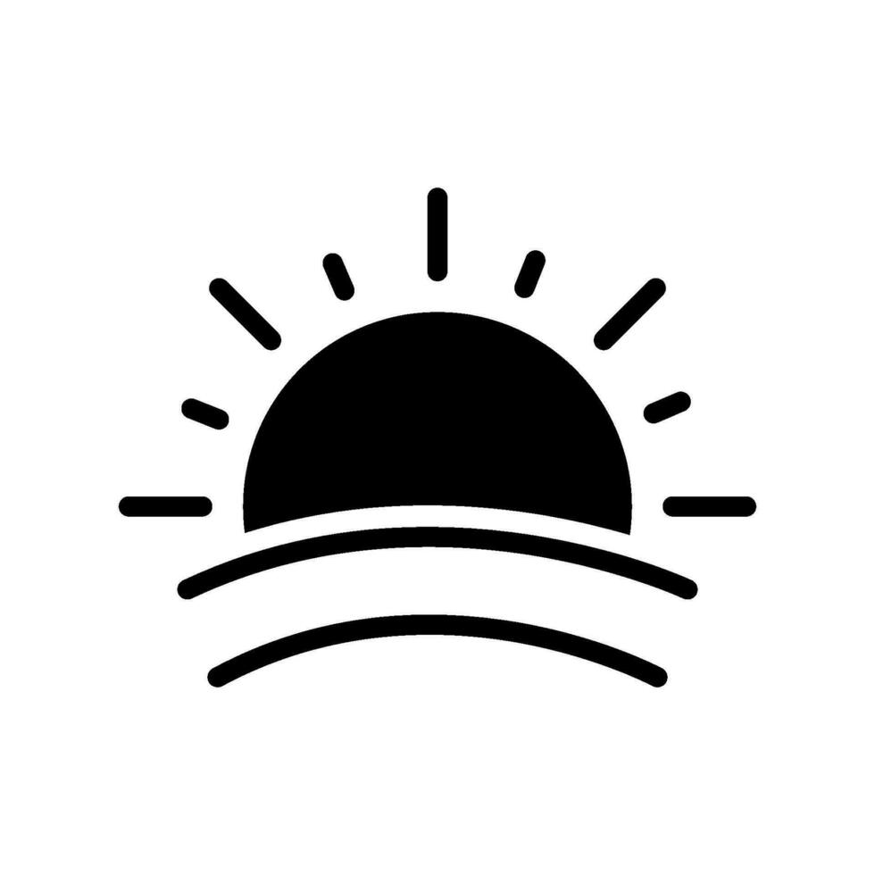 sunrise icon design vector template