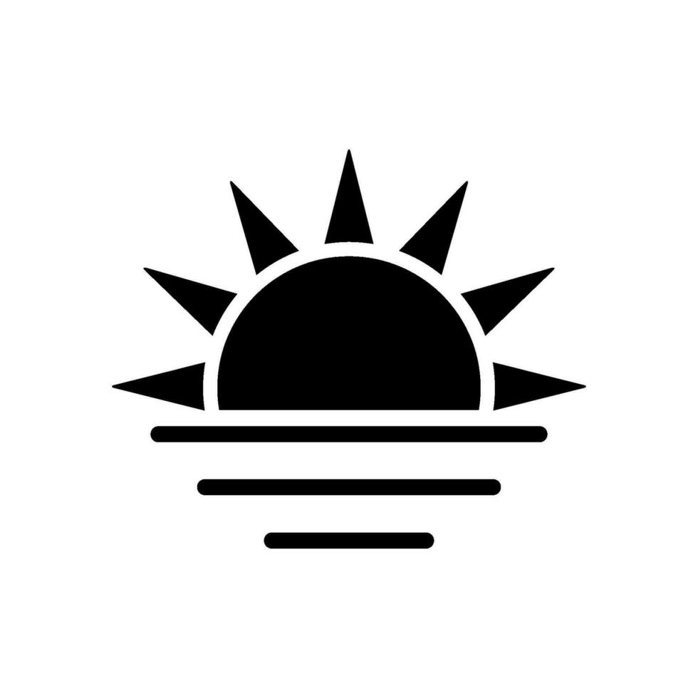 sunrise icon design vector template