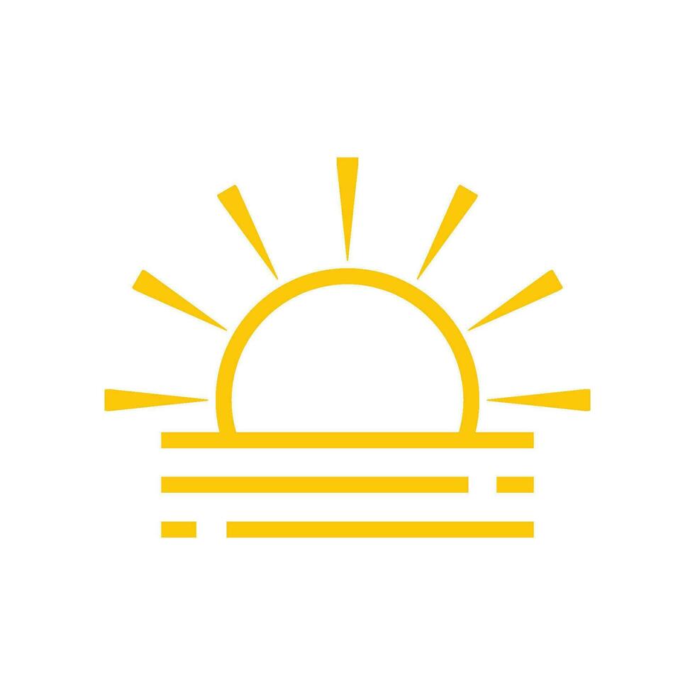 sunrise icon design vector template
