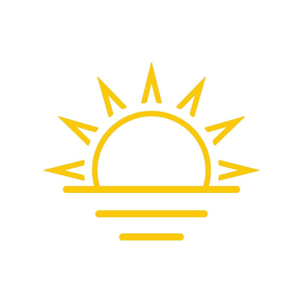 sunrise icon design vector template