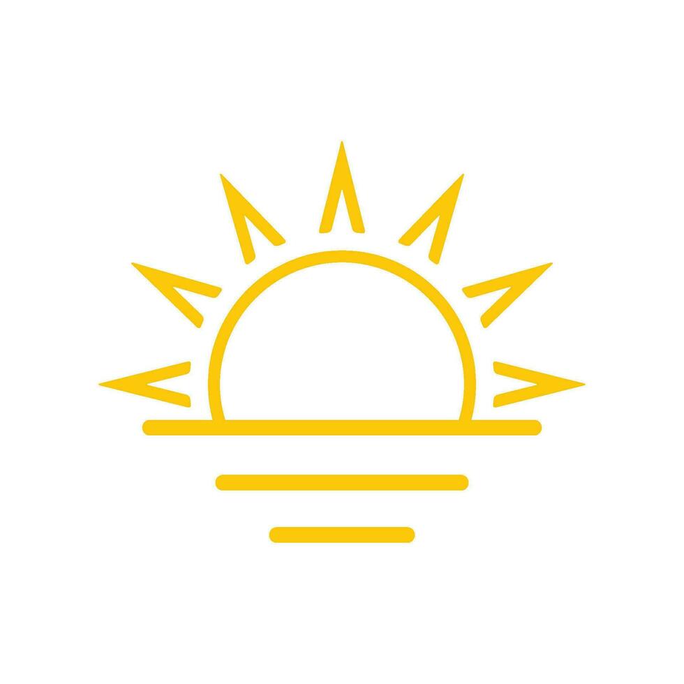 sunrise icon design vector template