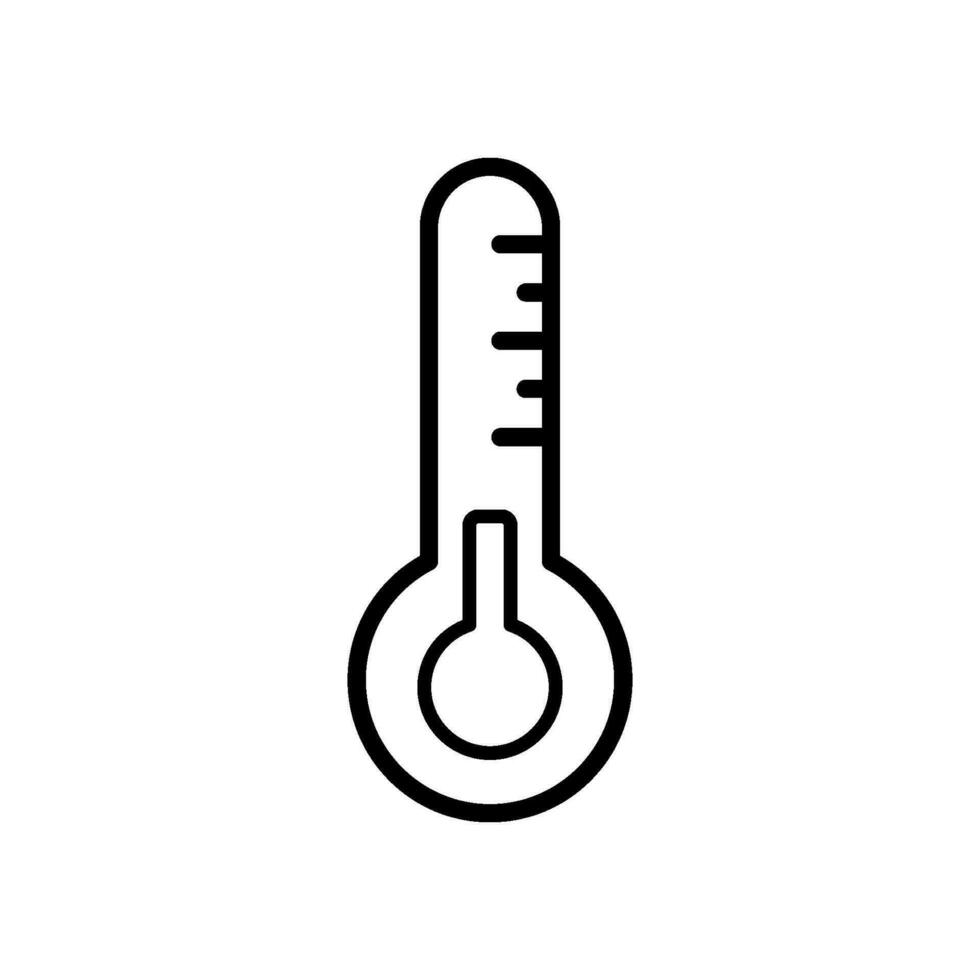 termómetro icono vector modelo