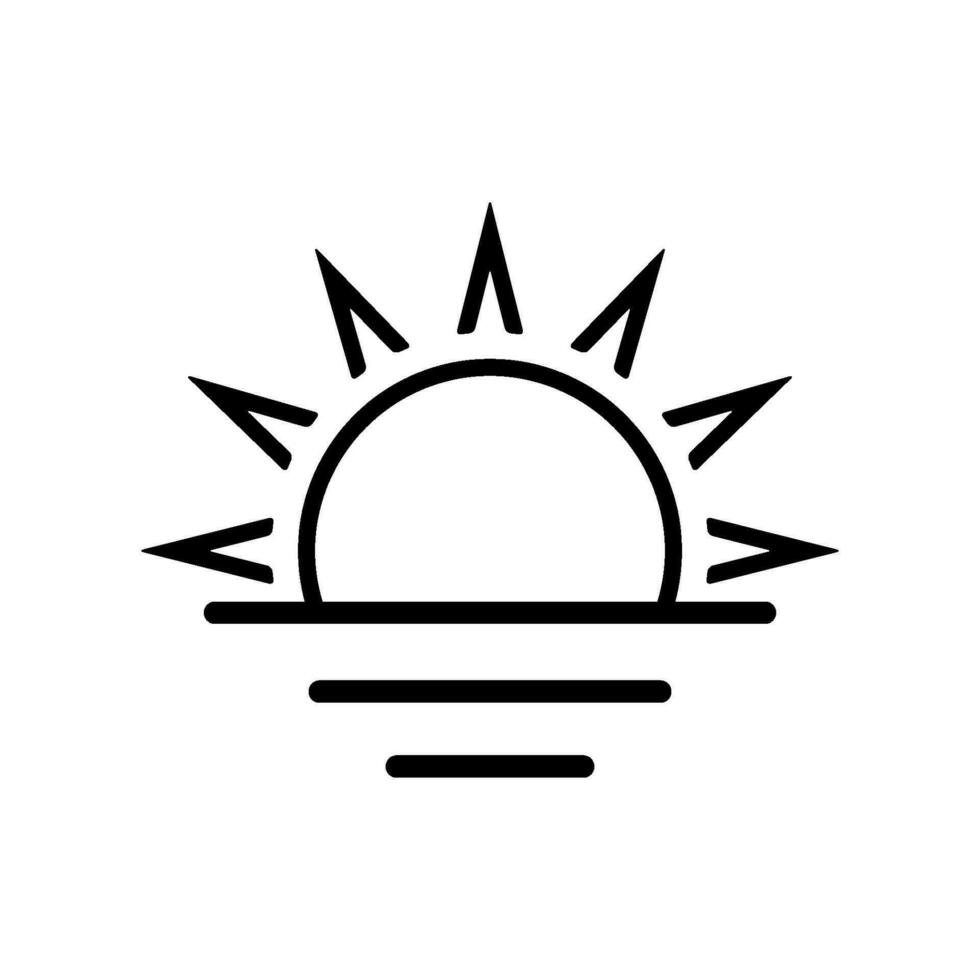 sunrise icon design vector template