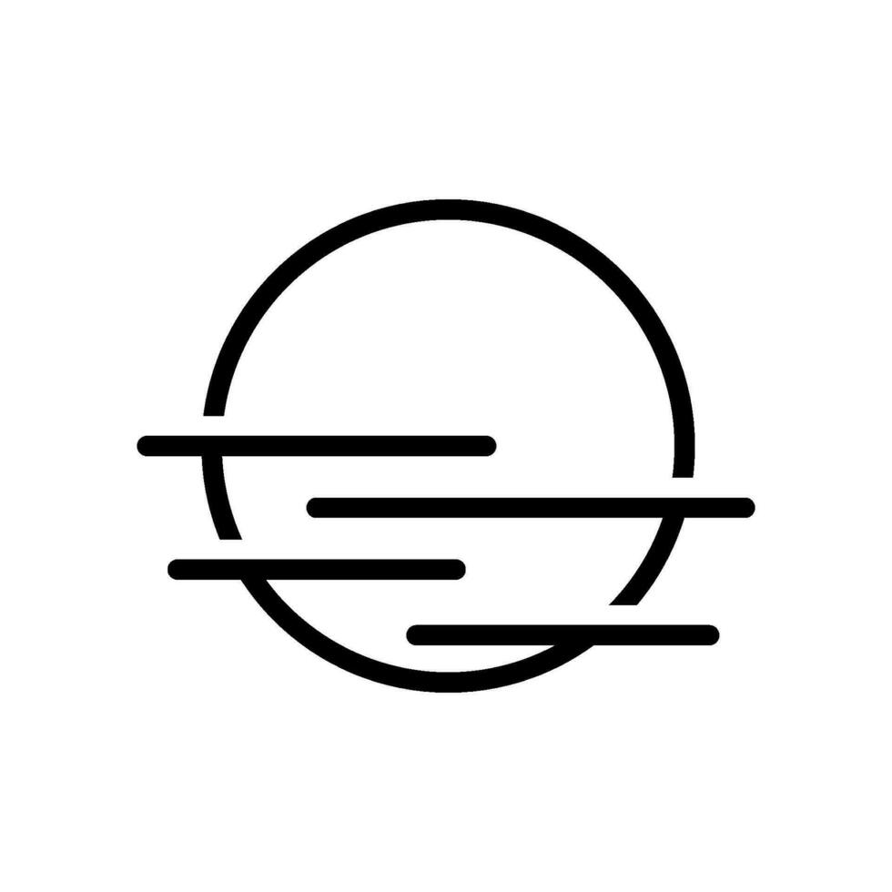 sunset icon vector template