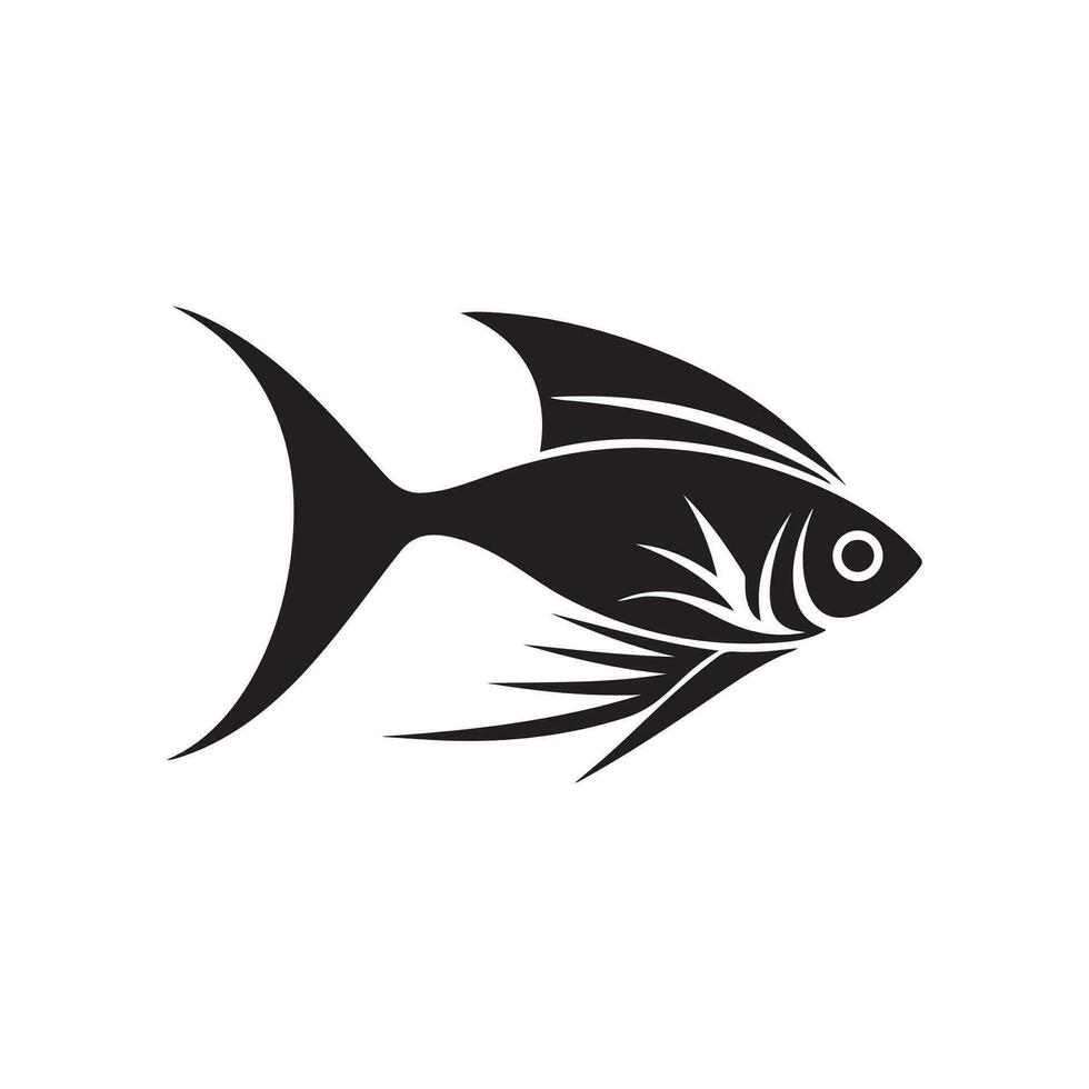 ilustración de un pescado vector