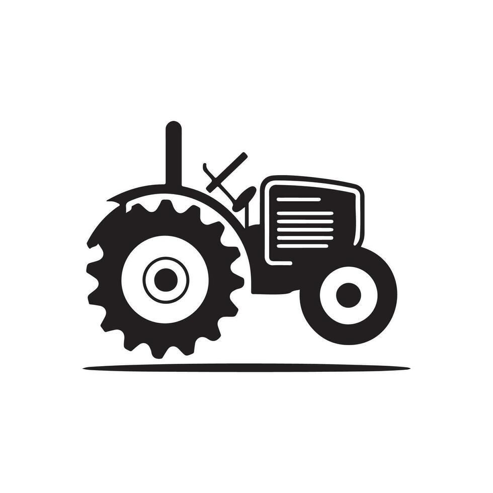 tractor logo vector, ilustración de un tractor vector