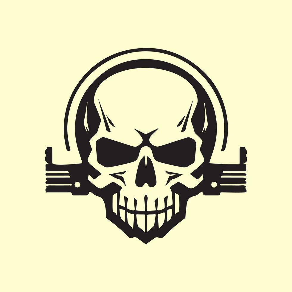 Skull and crossbones icon vector