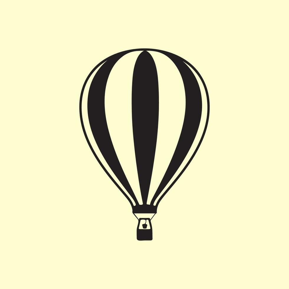 Hot air balloon illustration vector