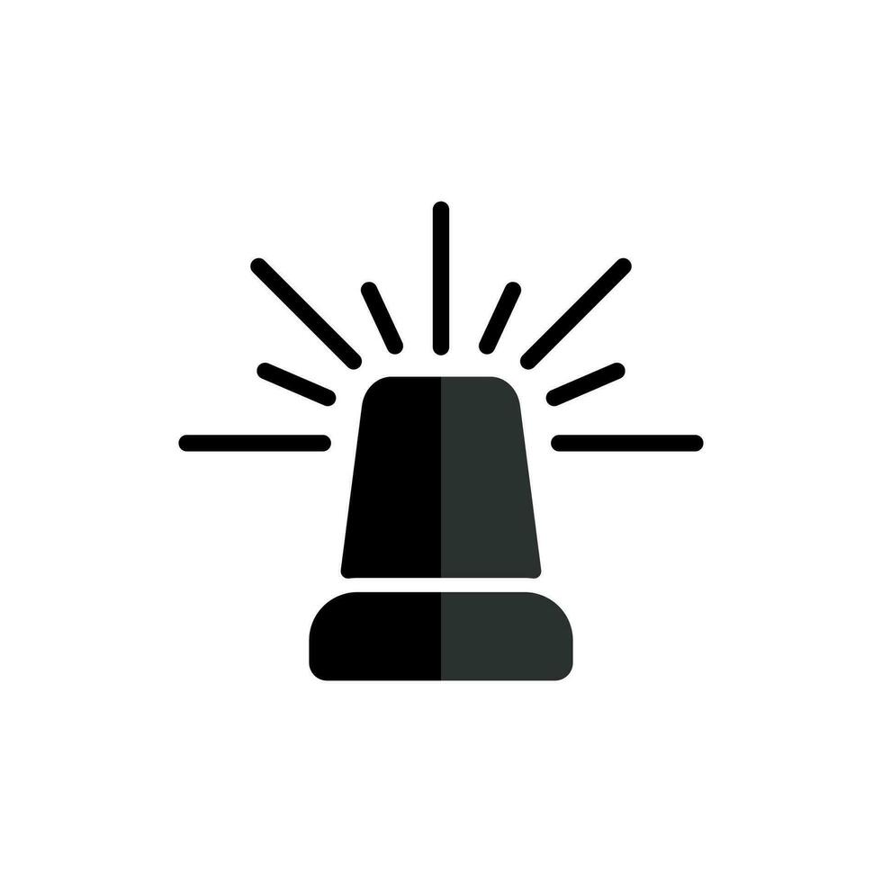 siren alarm icon design vector template