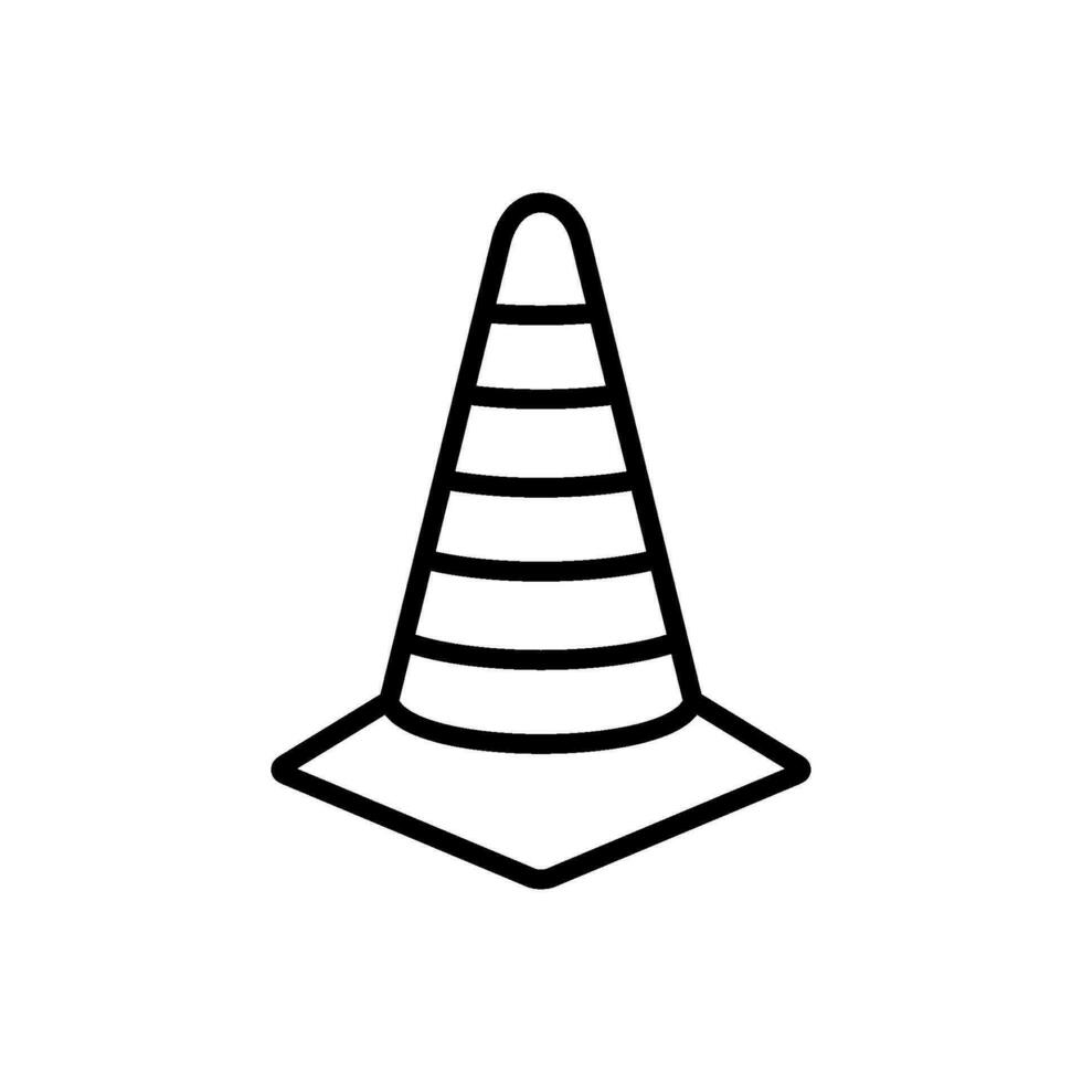 safety cone icon design vector
