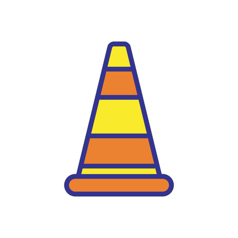 safety cone icon design vector