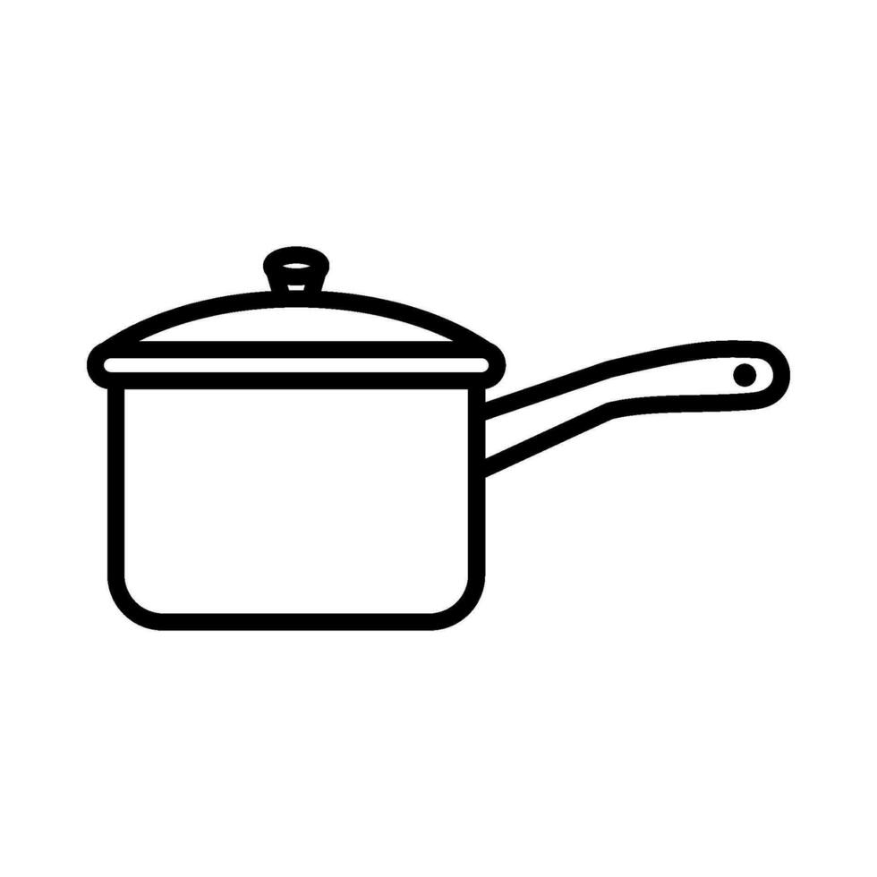 sauce pan icon vector template
