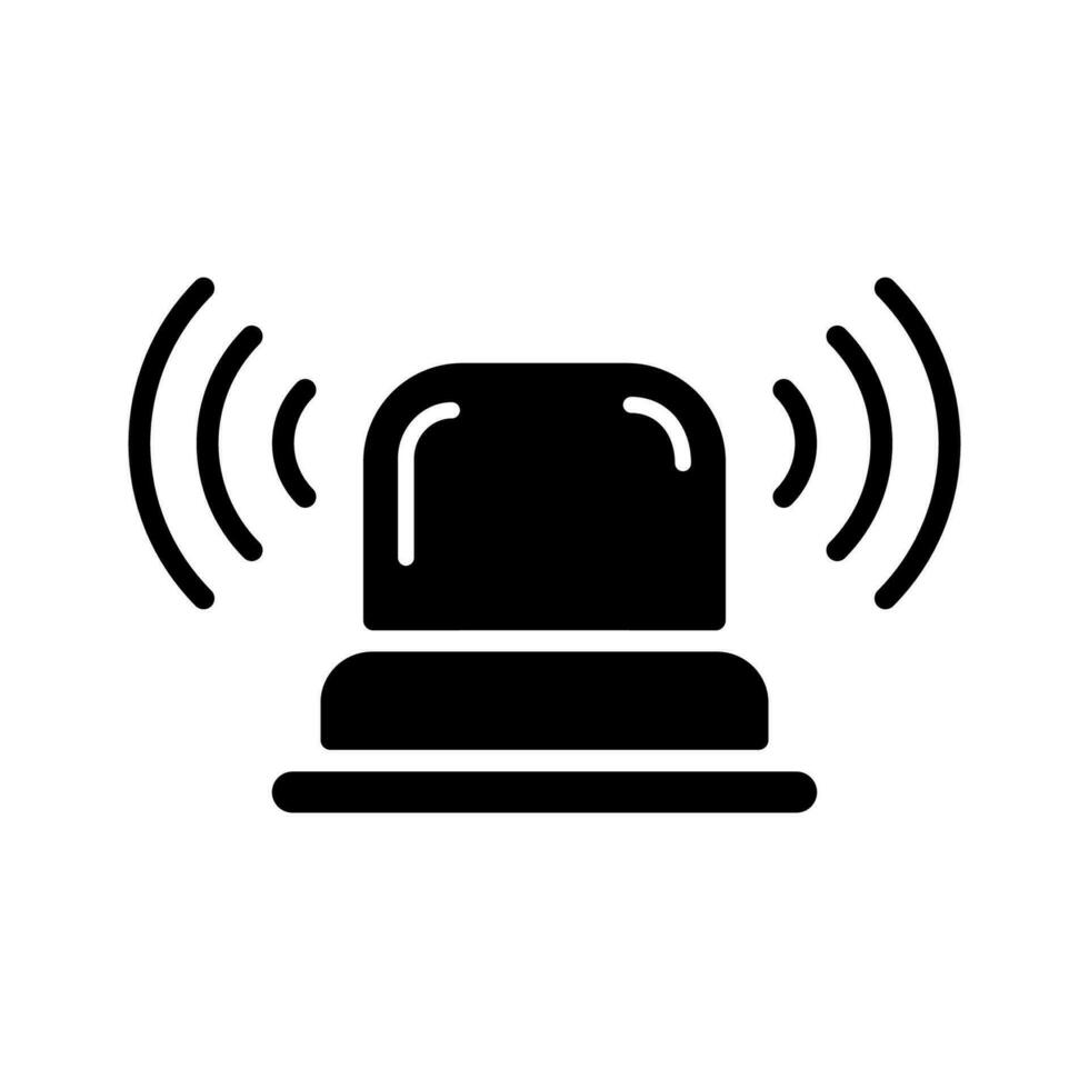 siren alarm icon design vector template