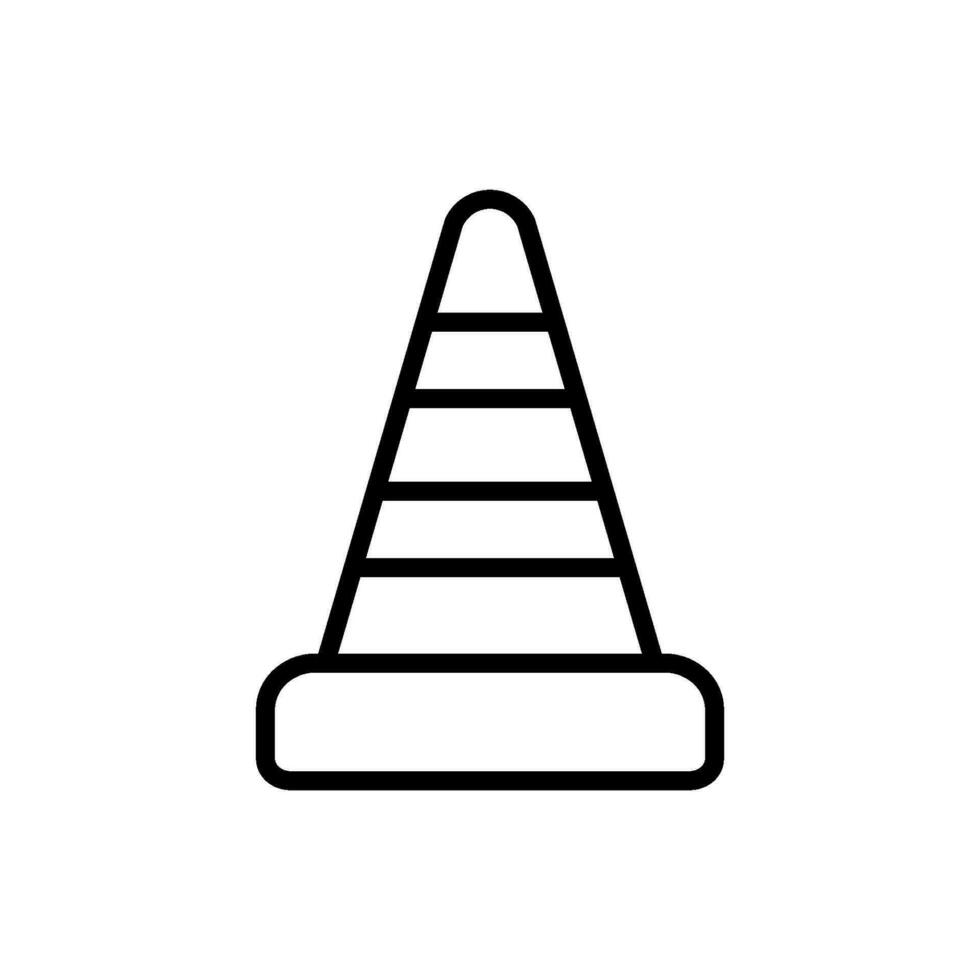 safety cone icon design vector