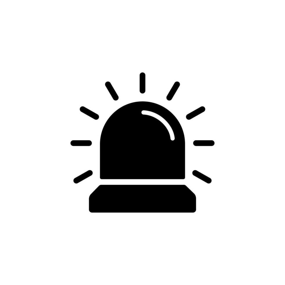 siren alarm icon design vector template