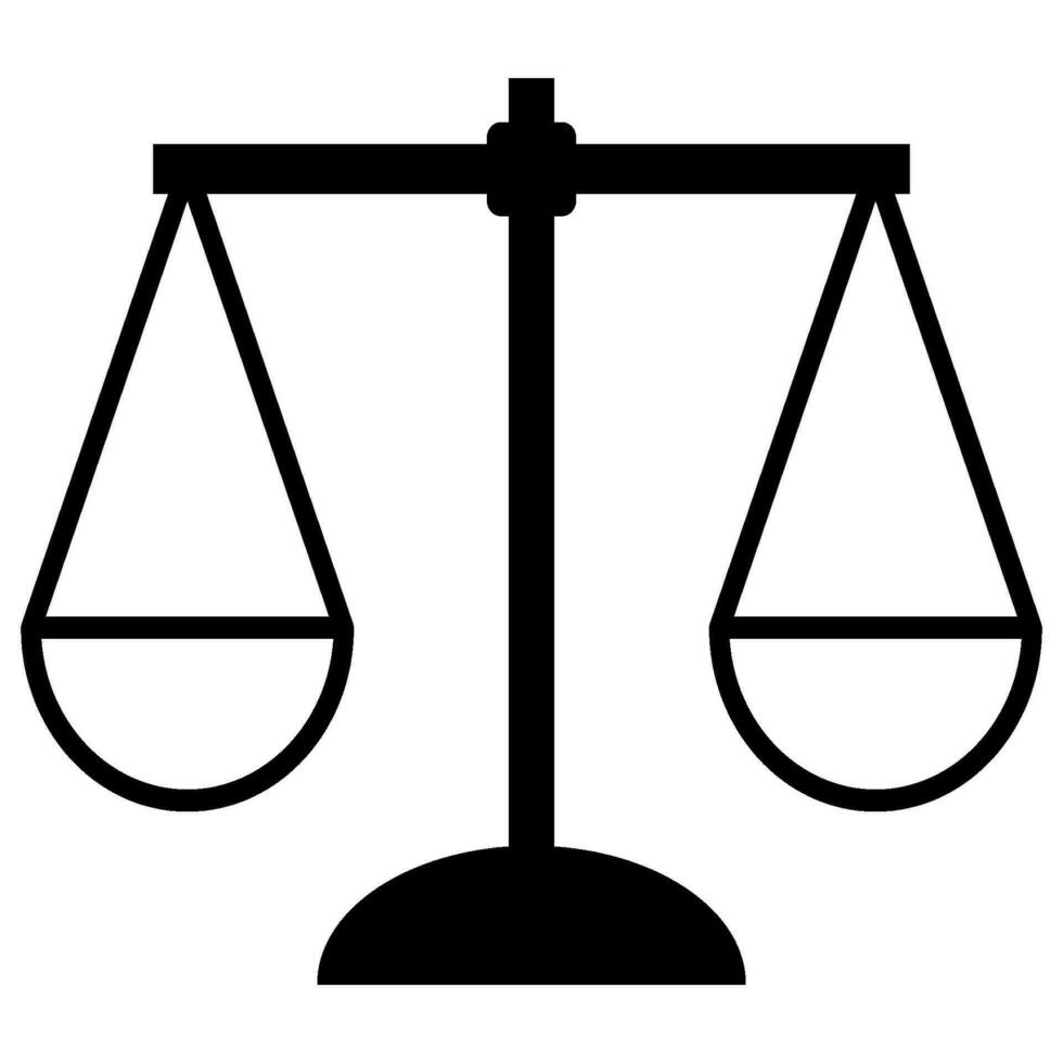 scales of justice icon design vector