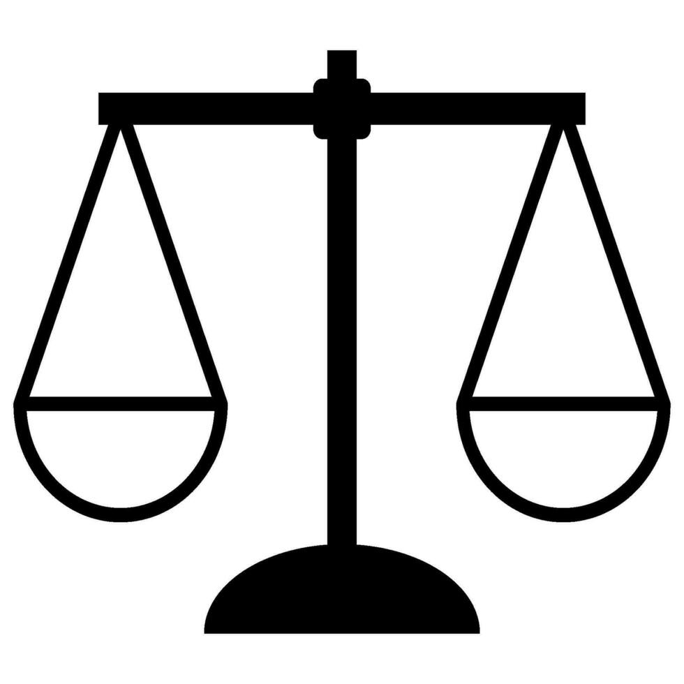 scales of justice icon design vector