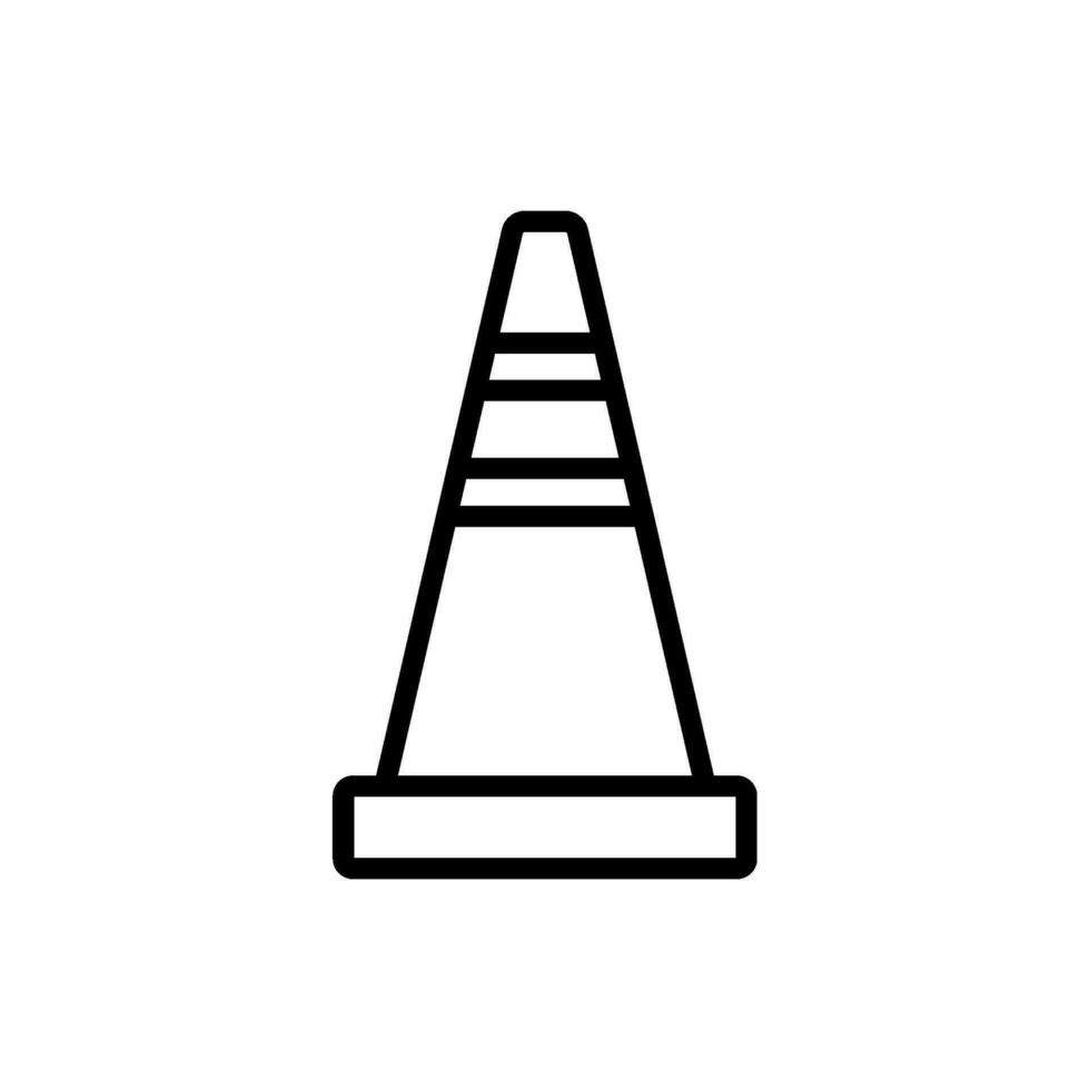 safety cone icon design vector