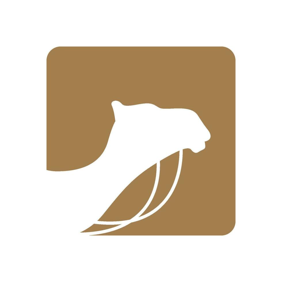 Camel desain logo icon vector
