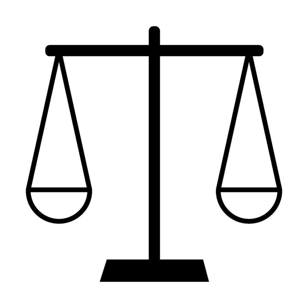 scales of justice icon design vector