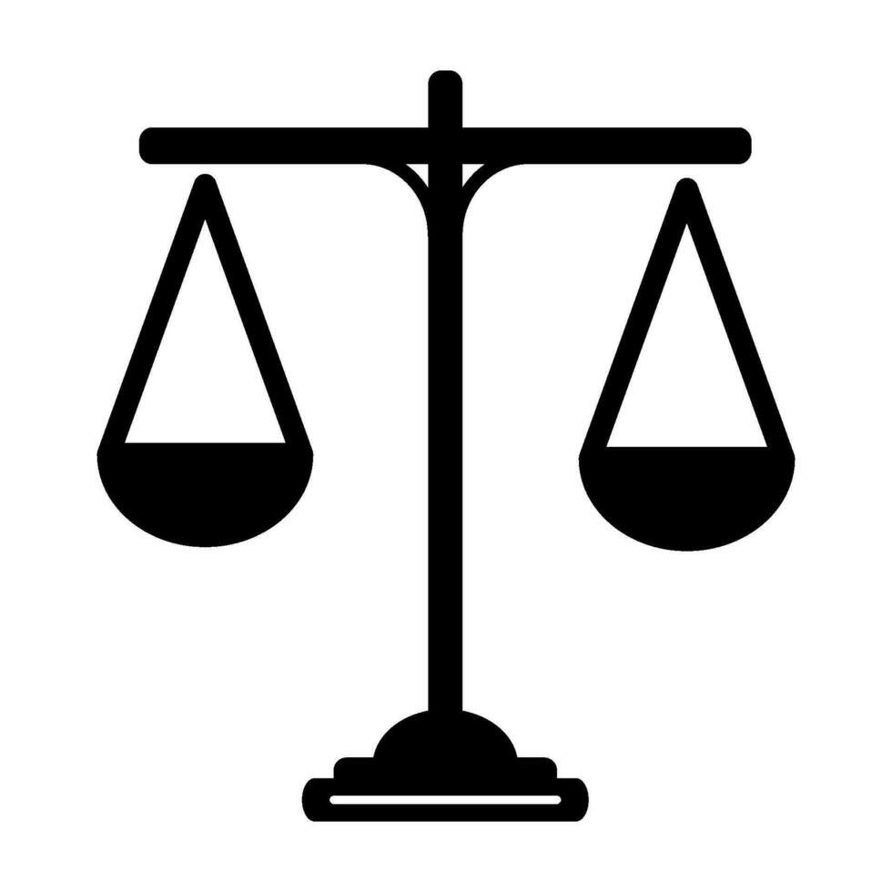 scales of justice icon design vector