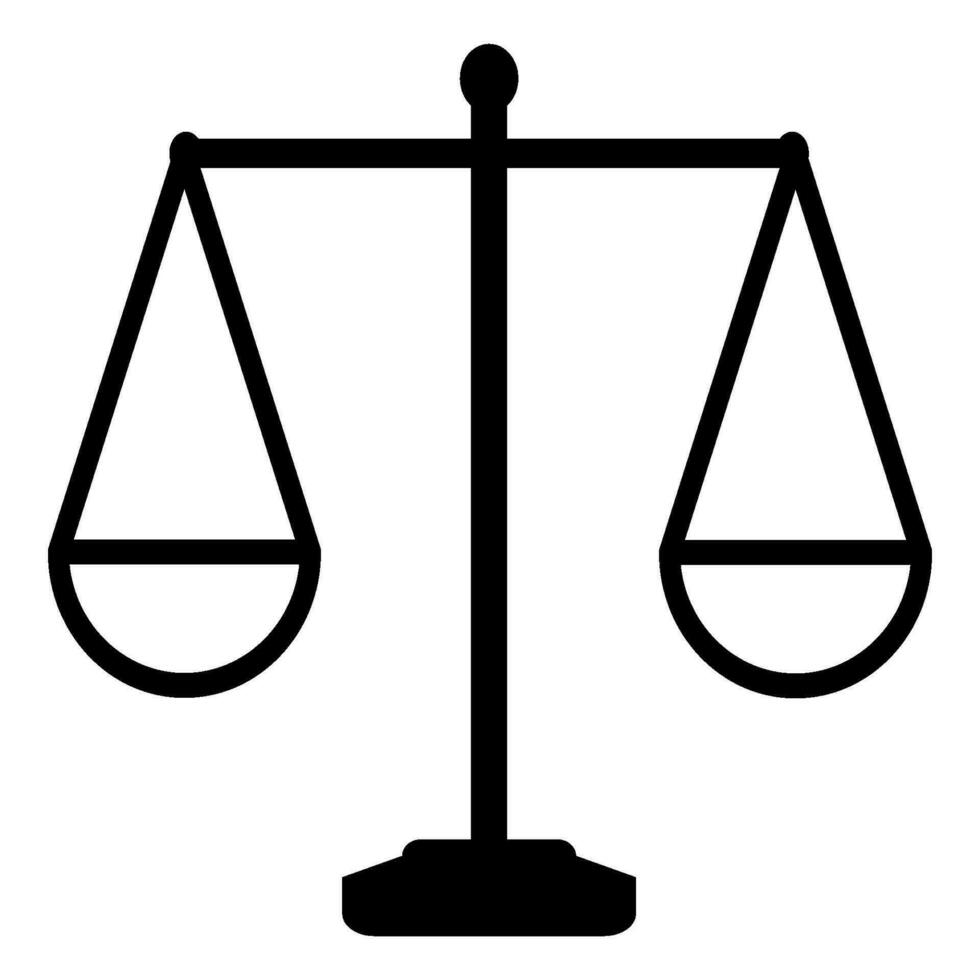 scales of justice icon design vector
