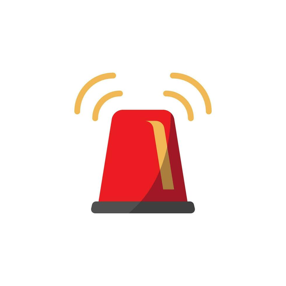 siren alarm icon design vector template