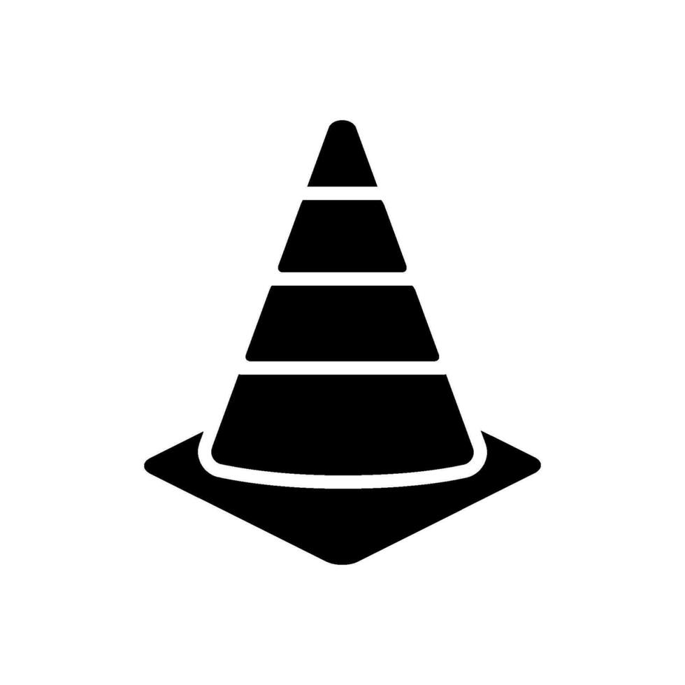 safety cone icon design vector