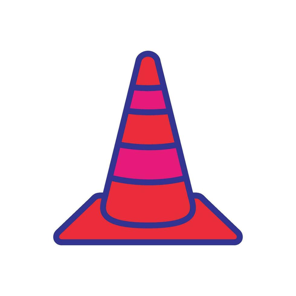 safety cone icon design vector