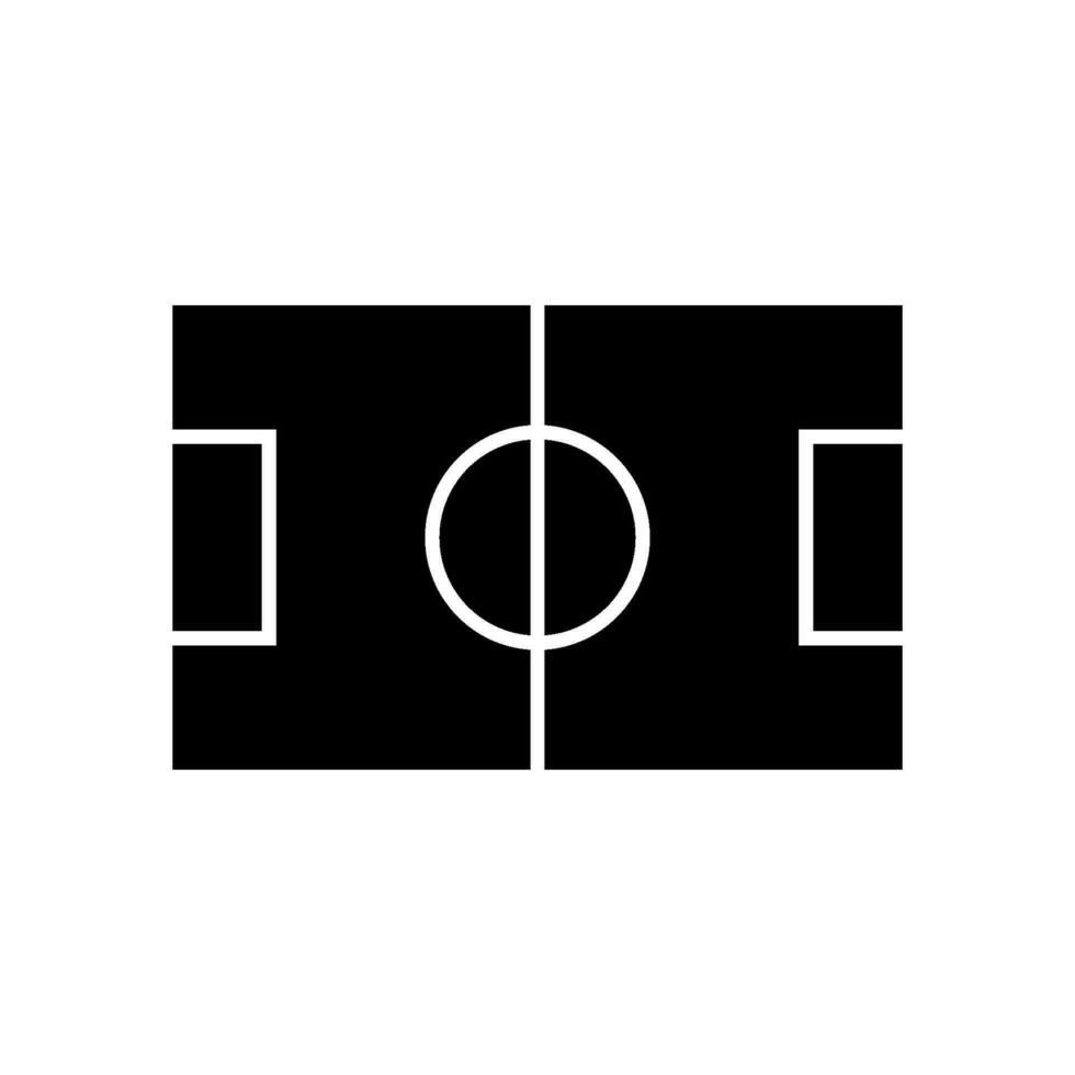 football field icon vector template