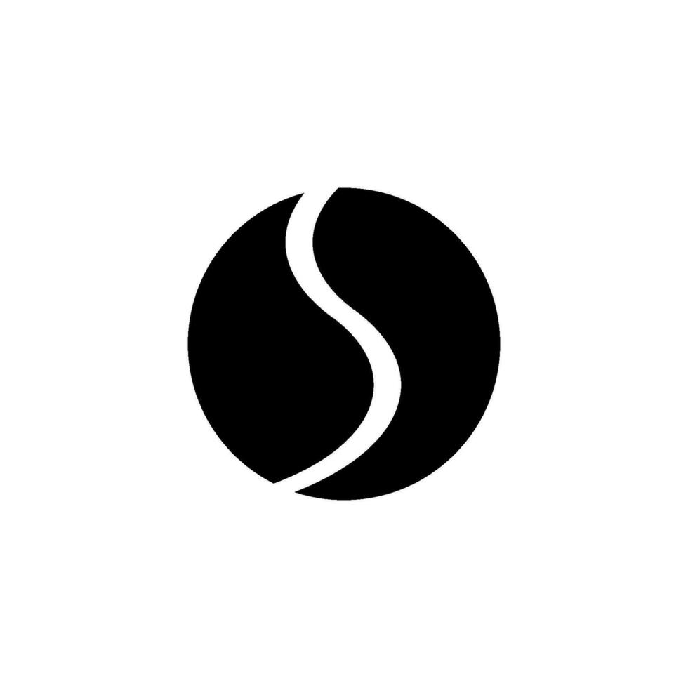 tennis ball icon design vector