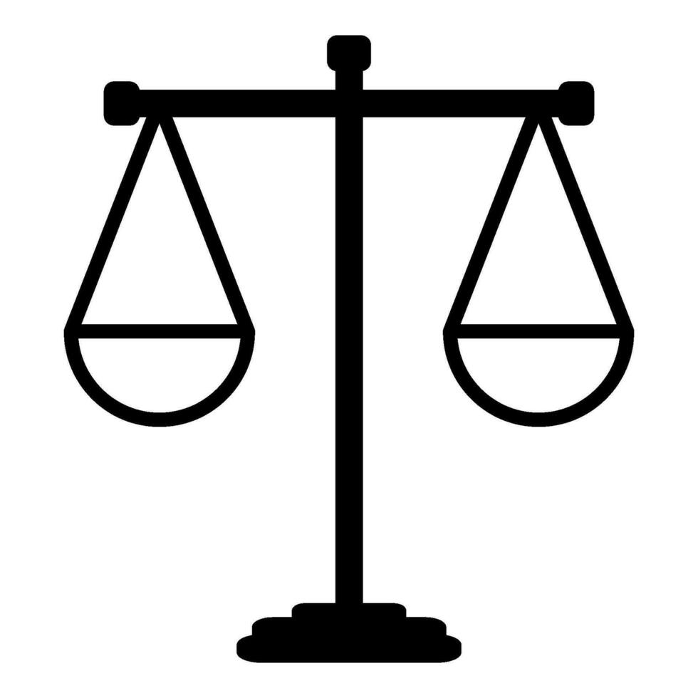 scales of justice icon design vector