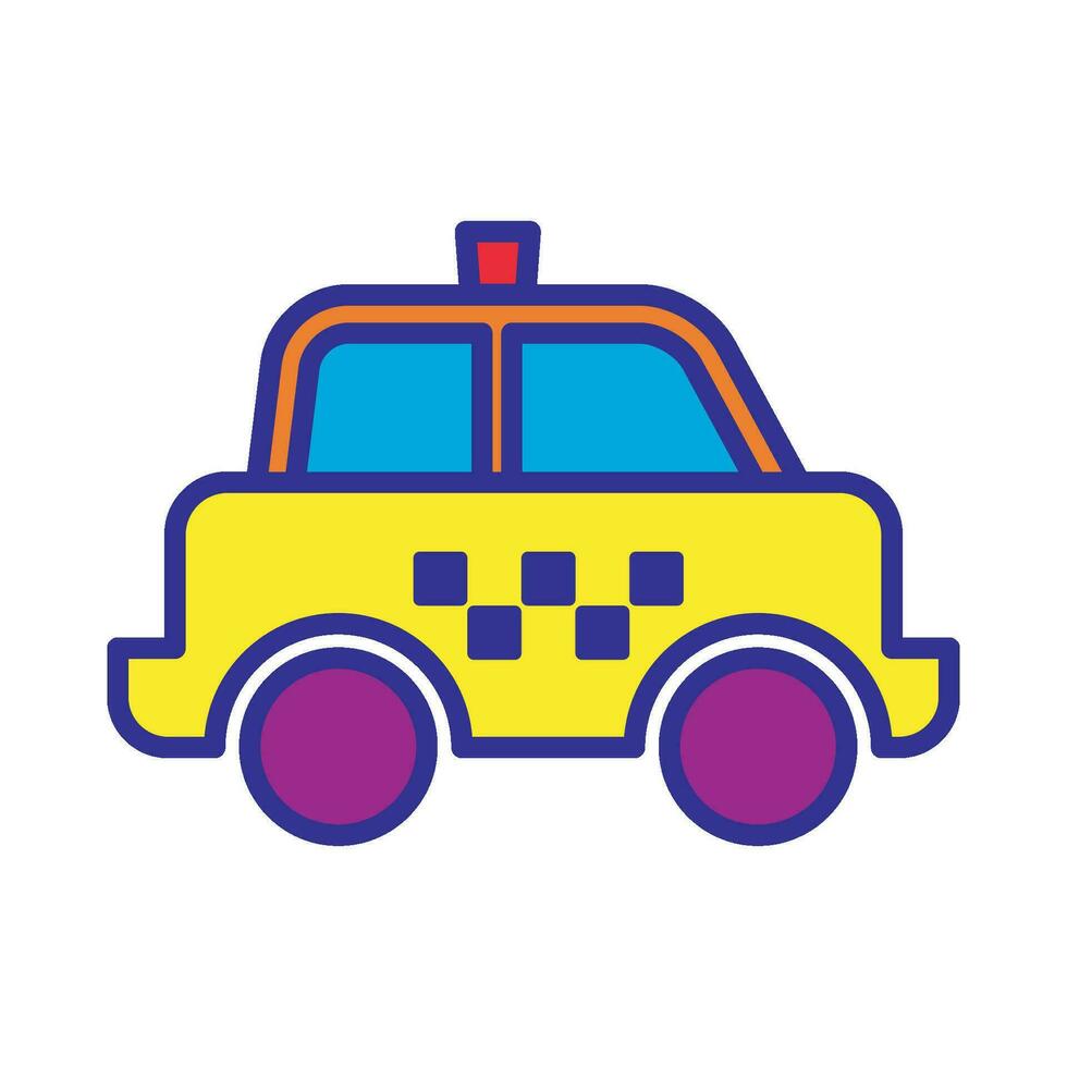 Taxi icono diseño vector modelo