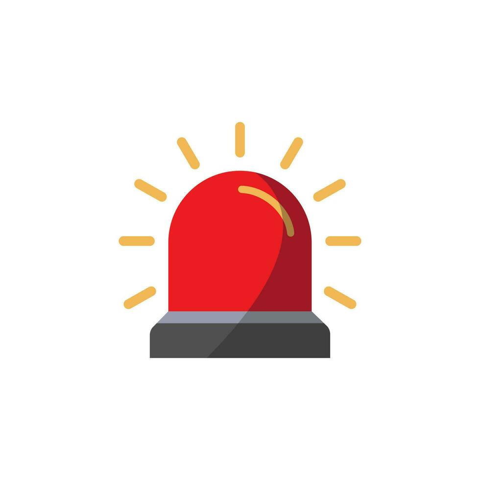 siren alarm icon design vector template