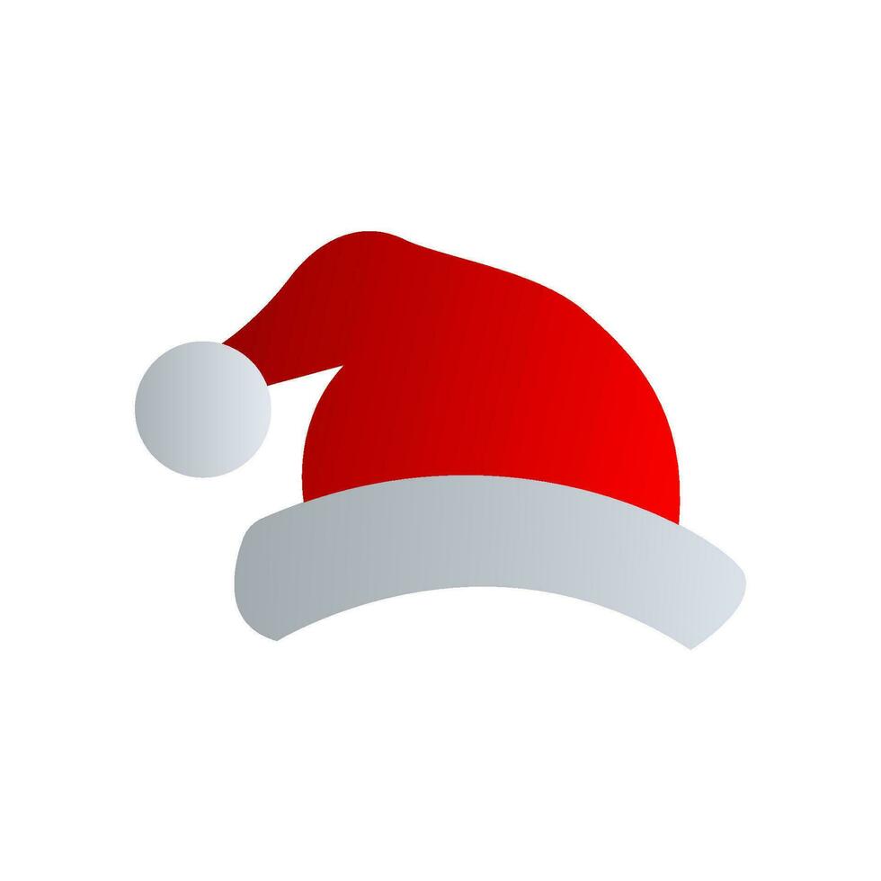 santa hat icon vector of color style illustration design