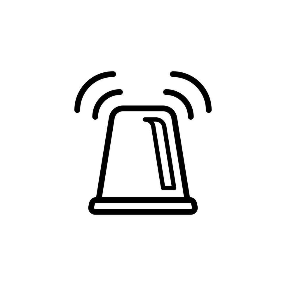 siren alarm icon design vector template