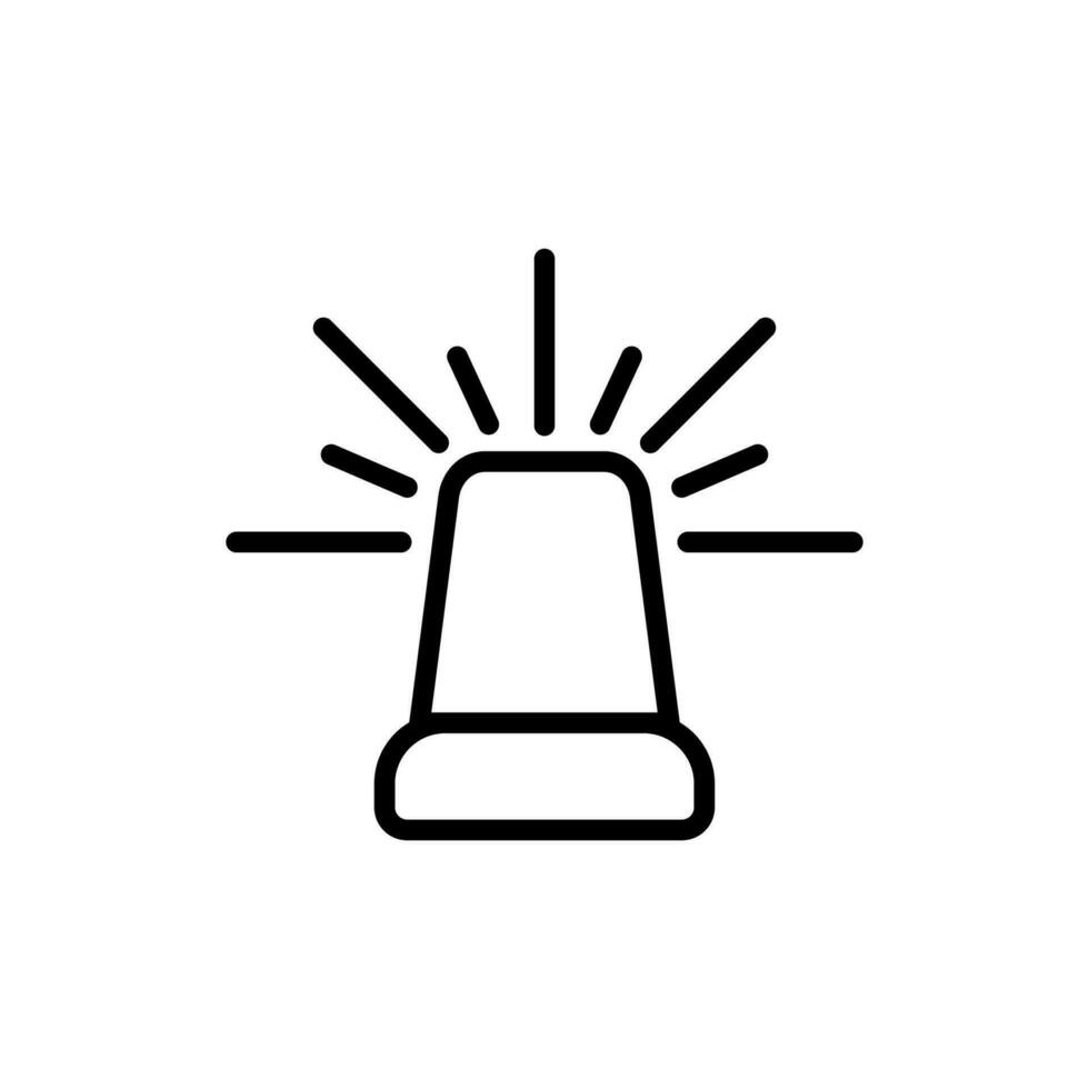 siren alarm icon design vector template