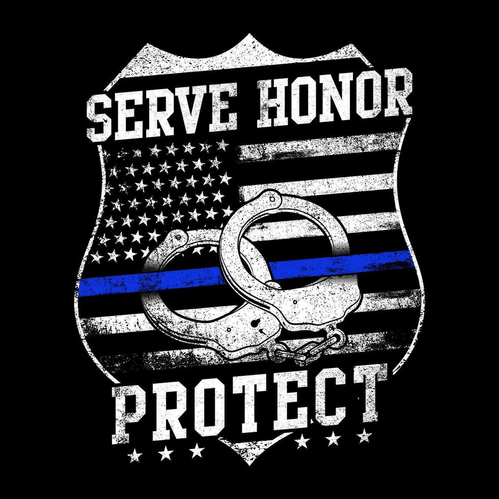 Serve Honor and Protect vector