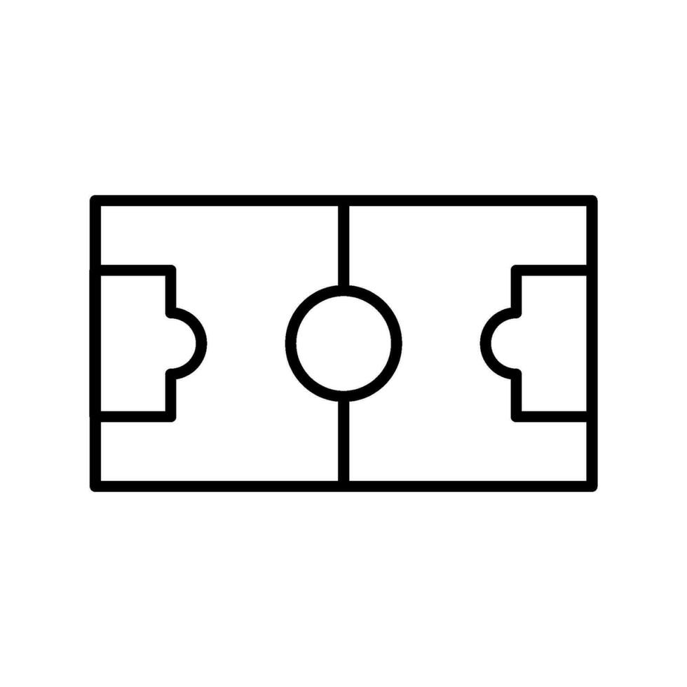 football field icon vector template
