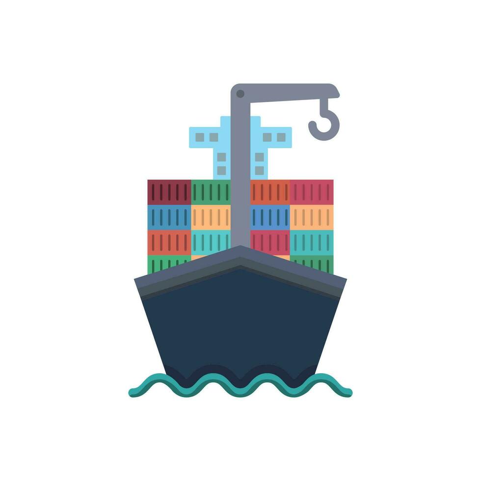 container shipping icon vector illustration design