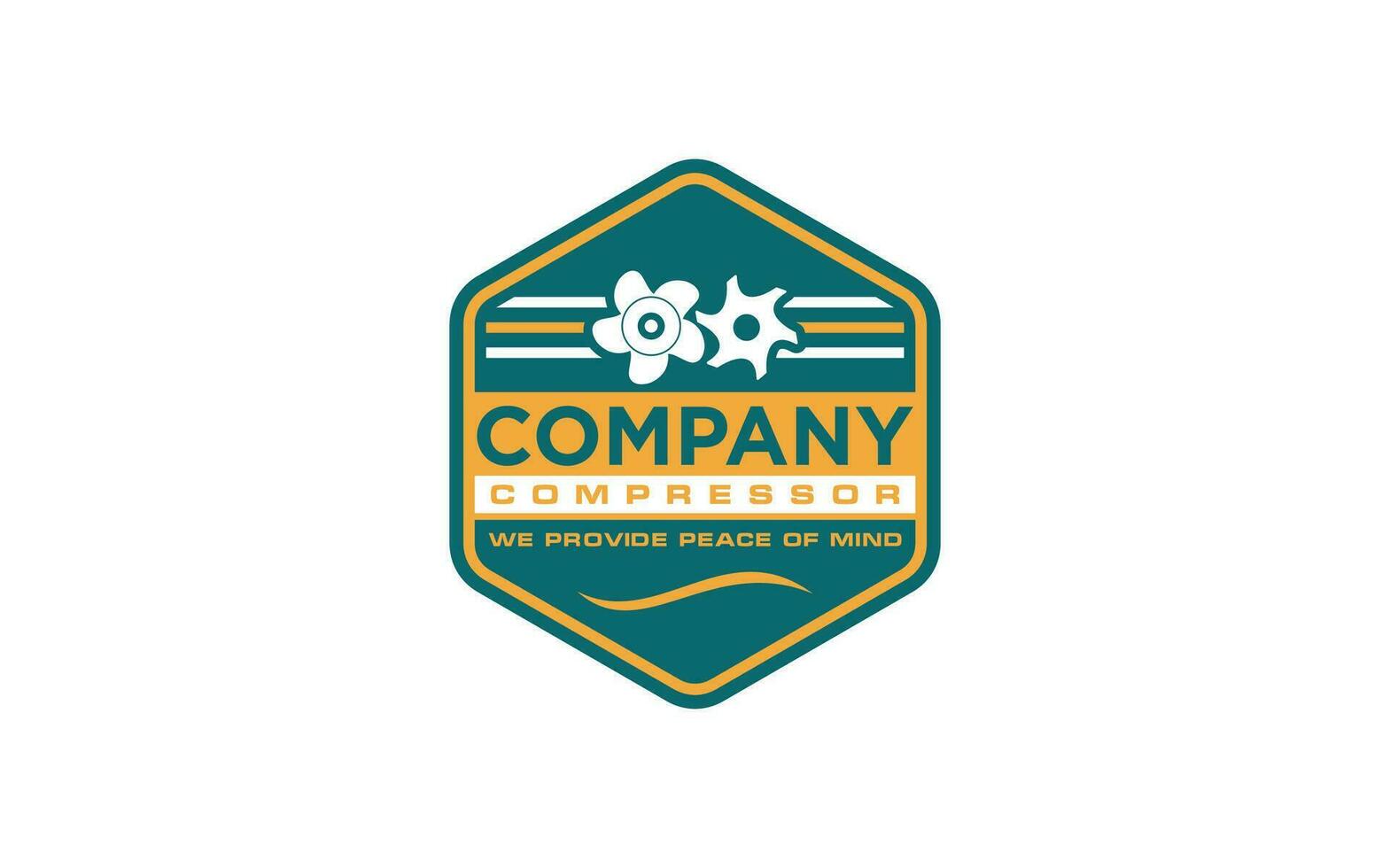 emblema retro industrias logos para insignias y etiquetas vector