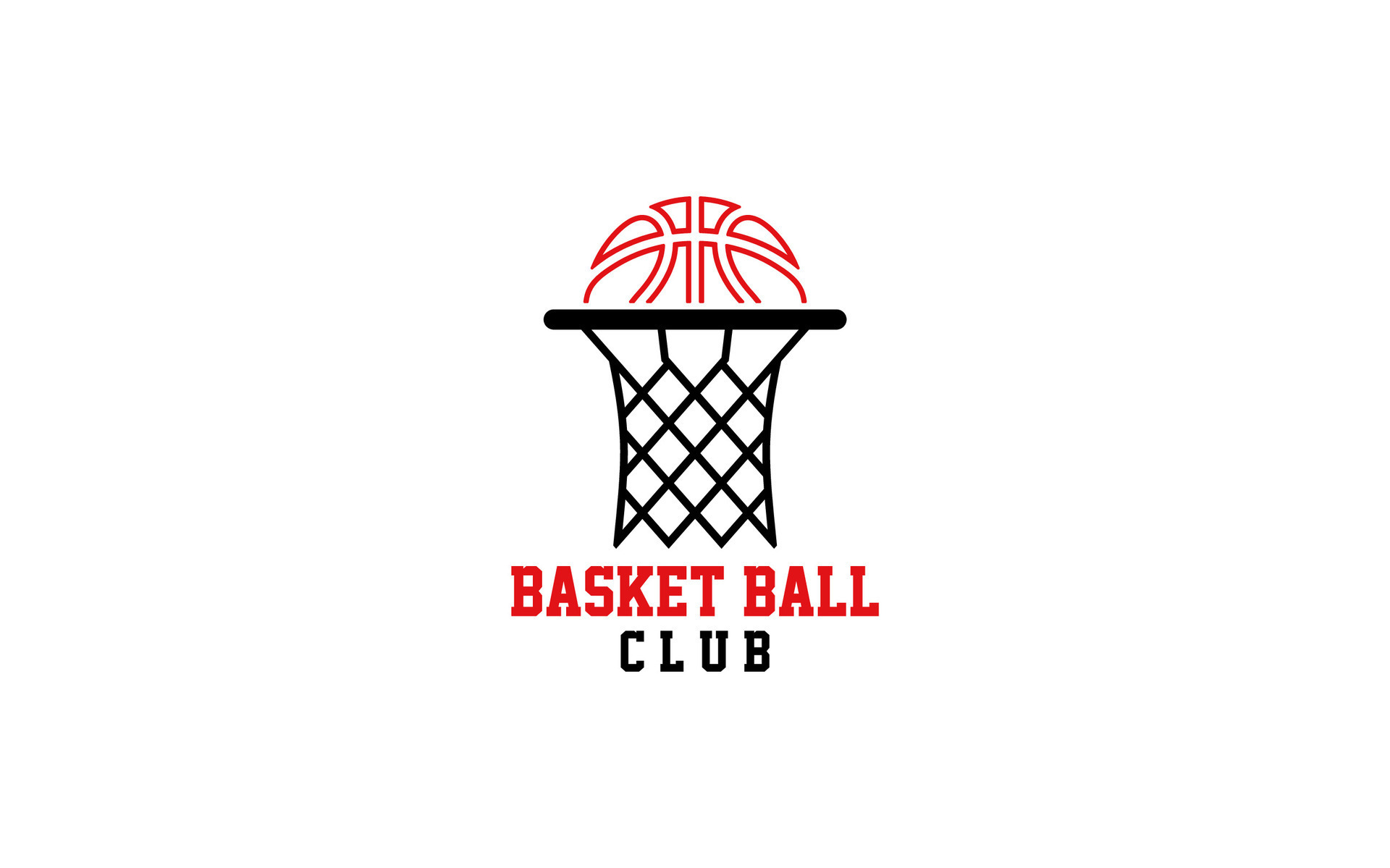 Basket ball club design logo 34898954 Vector Art at Vecteezy