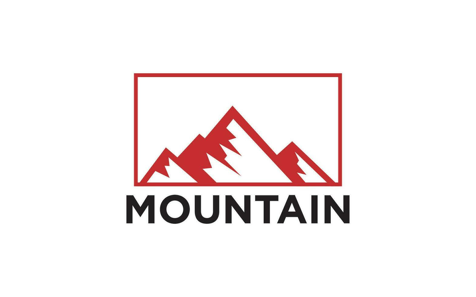 Peak mountain silhouette logo vector