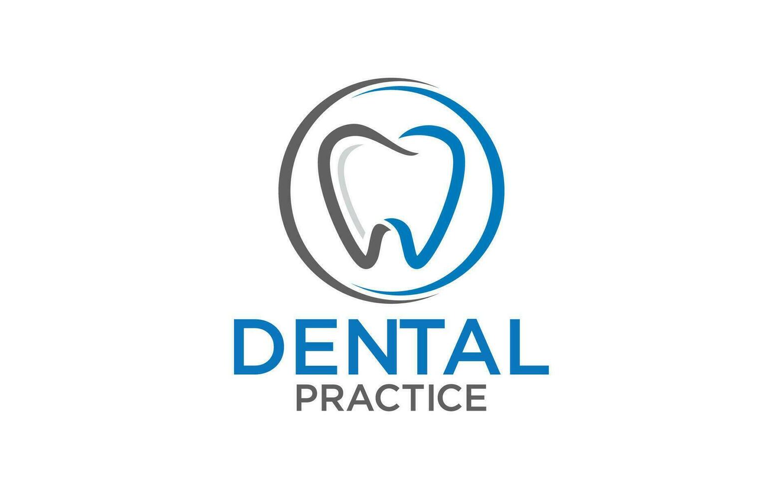 Dental practice vector logo design. dentist logo