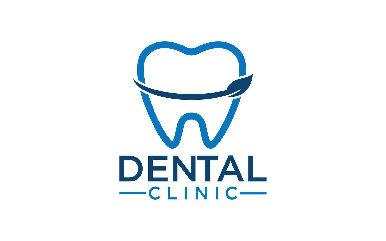 Dental clinic vector logo design. dentist logo