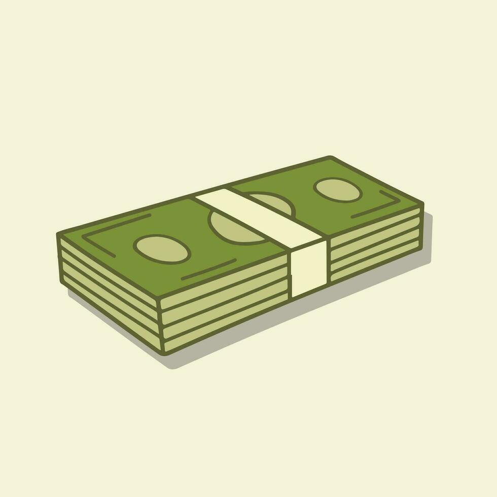 dinero bolso y oro moneda vector ilustración